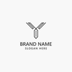 Modern Luxury Letter Y Logo Vector Template