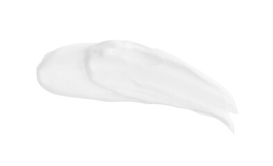 Cream sample on white background. Cosmetic product