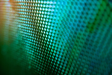 CloseUp LED blurred screen. LED soft focus background. abstract background ideal for design.