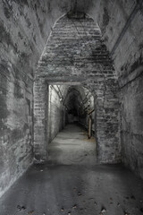 tunnel in a historic factory
