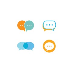 Speech bubble. Vector logo design. Business concept