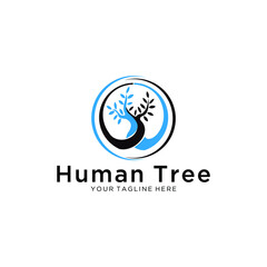 Tree vector icon. Nature trees vector illustration logo design.