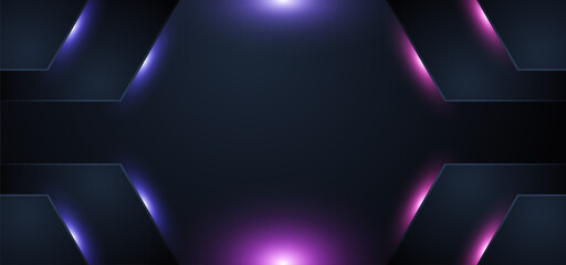 Abstract neon with elegant dark background gaming stage wallpaper © Ahmad