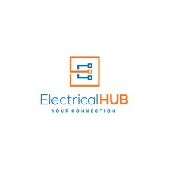 Fototapeta na wymiar Modern and unique electric company logo design 16