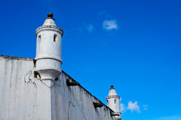 Ancient and historical fortification in colonial architecture, Ouro Preto, Brazil 