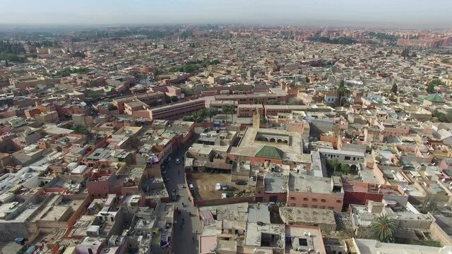 Marrakesh Morocco Drone Footage