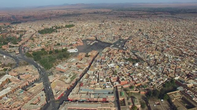 Marrakesh Morocco Drone Footage