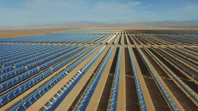 Ouarzazate Solar Power Station, also called Noor Power Station Morroco