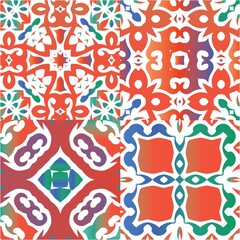 Decorative color ceramic talavera tiles.