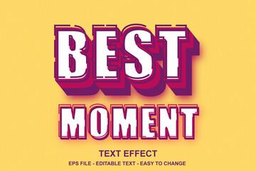 Editable text effect pop art style