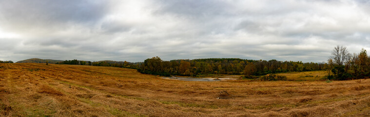 A Panoramic Shot of the Training Grounds at Valley Forge National Historical Park