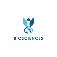 Biosciences Logo Vector Symbol Design
