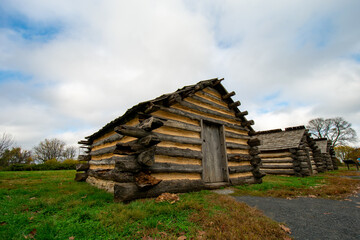 Reproductions of General Muhlenberg's Brigade Huts at Valley Forge National Park