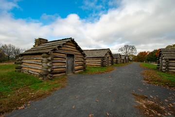 Reproductions of General Muhlenberg's Brigade Huts at Valley Forge National Park