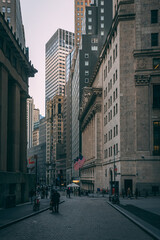 Broad Street in the Financial District, Manhattan, New York City