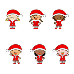 クリスマスコスチュームの子供達12