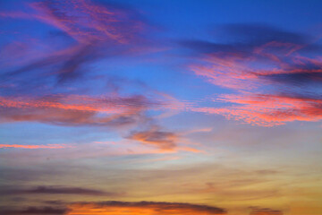 Obraz premium sunset in the clouds