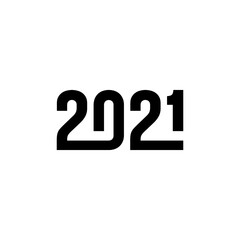 Modern vector graphic of Happy new year , 2021 logo, Perfect for any company or business icon.