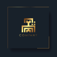 Abstract emblem, design concept, logo, logotype element for template