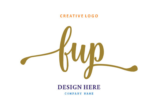 FUP lettering logo is simple, easy to understand and authoritativePrint