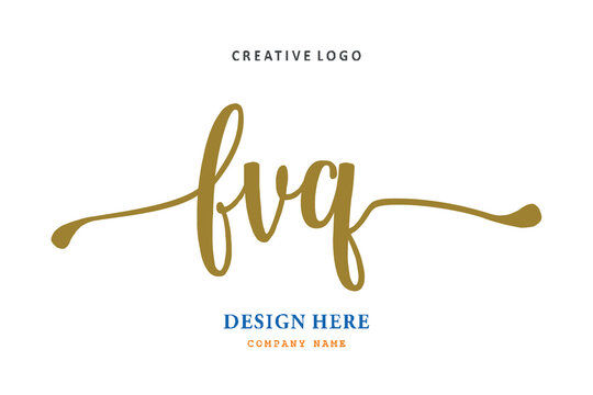 FVQ lettering logo is simple, easy to understand and authoritativePrint