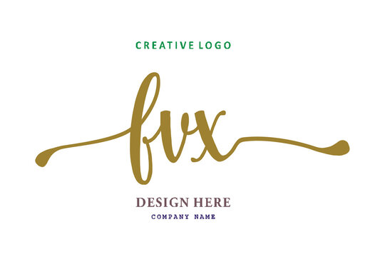 FVX lettering logo is simple, easy to understand and authoritativePrint