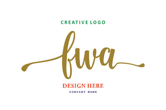 FWA KA lettering logo is simple, easy to understand and authoritativePrint