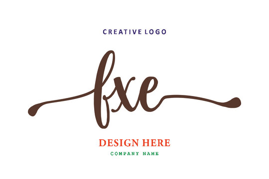 FXE lettering logo is simple, easy to understand and authoritative