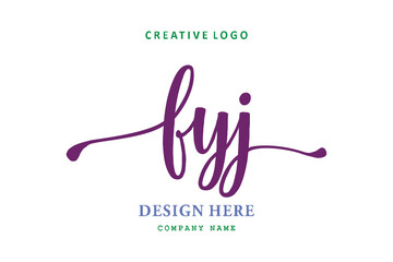 FYJ lettering logo is simple, easy to understand and authoritative