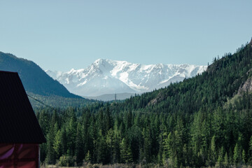 view of the mountains