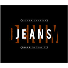 Jeans Denim typography, t-shirt graphics, vectors