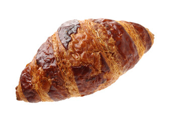 Fresh croissants isolated on white background 