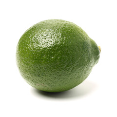 Fresh lemon on white background