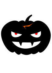 Halloween day killer pumpkin vector