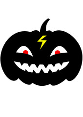 Halloween day killer pumpkin vector