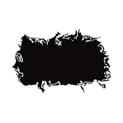 grunge brush strokes abstract black ink design