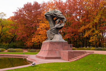 Pomnik Fryderyka Chopina - obrazy, fototapety, plakaty