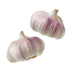 Obraz premium fresh garlic isolated on white background 