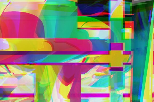 Databend image file. Error generate art. Colorful Data. Image Error coloring