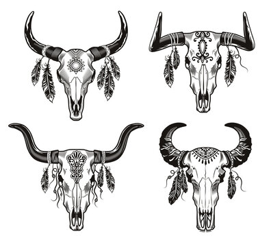 Bull Skull Tattoo Images – Browse 4,667 Stock Photos, Vectors, and Video |  Adobe Stock