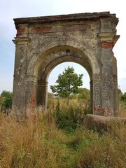 Ancient stone entrance to the estate