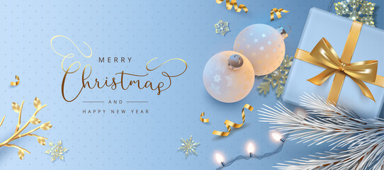 Christmas and New Year banner