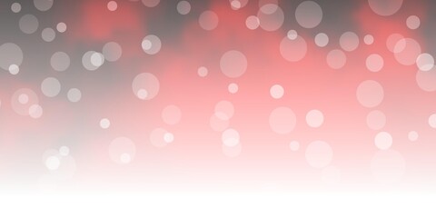 Dark Red vector backdrop with circles.