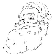 Cartoon Santa claus