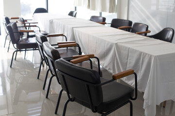 Empty small conference Room at a corporation.