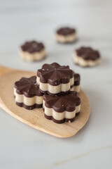 healthy home made sugar free Chocolate Truffles Balls with almond butter