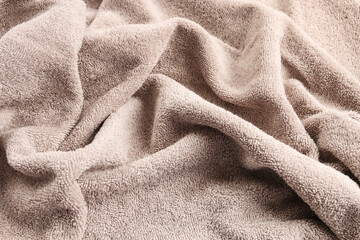 A soft, cozy blanket. Pleated fabric, background.