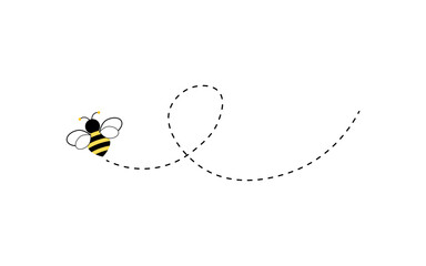 Different bee and honeycomb vector and icon