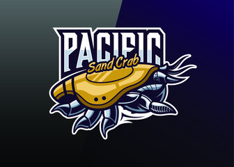 Fototapeta na wymiar pacific sand crab illustration