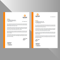 Obraz premium Business Corporate Letterhead Template Abstract Design.